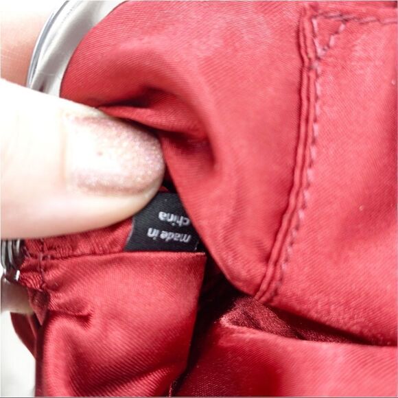 The Limited Deep Red Jeweled Clutch Wristlet Bling‎ Mini Bag - Picture 13 of 13